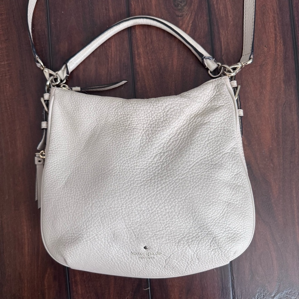 Kate Spade Cream Leather Crossbody/Shoulder Bag